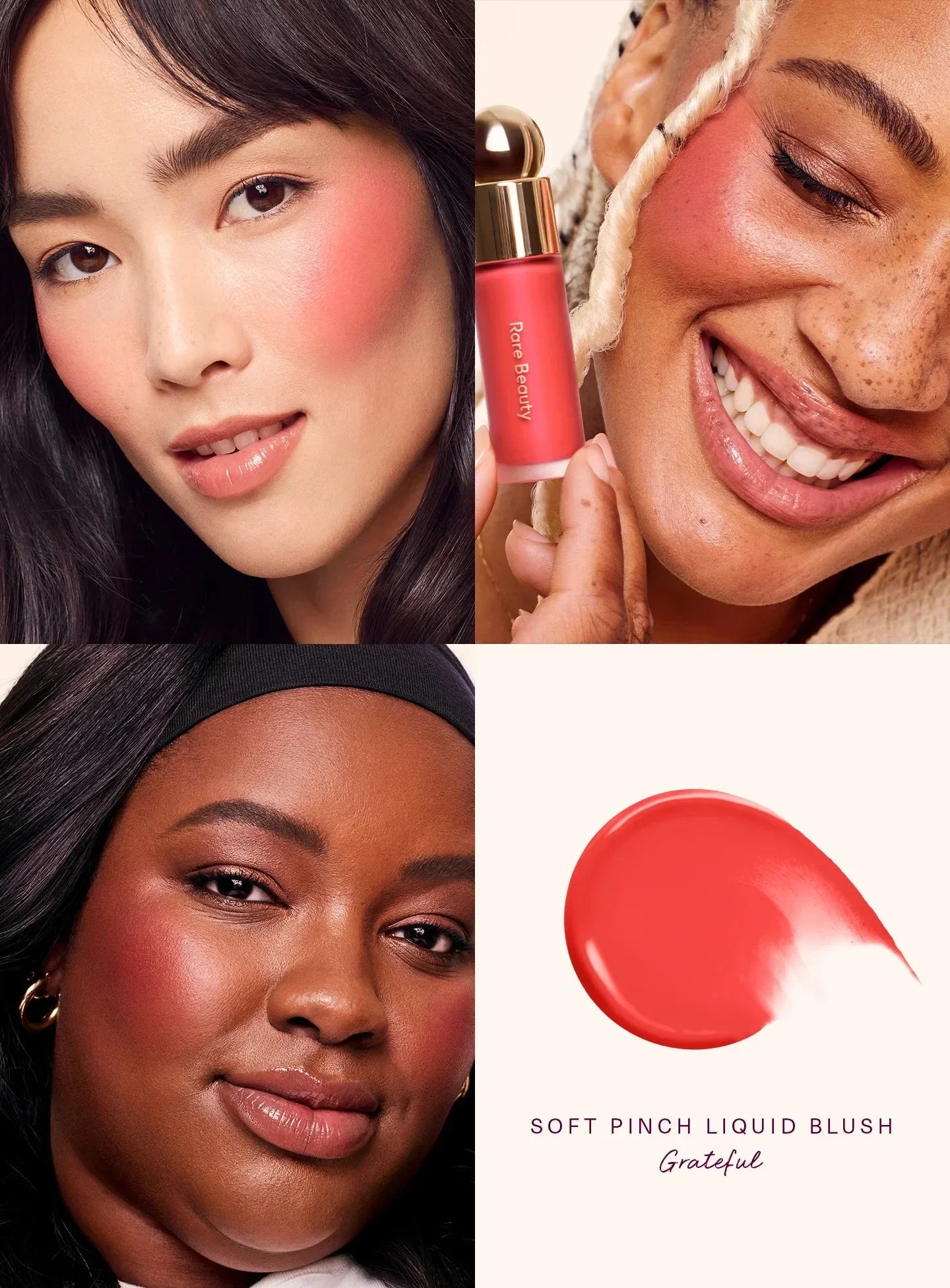Blush Mate de Longa Duração com Efeito Esbatido e Elástico, Blush em Almofada com Textura de Creme a Pó, Blush Líquido Resistente ao Suor e à Humidade