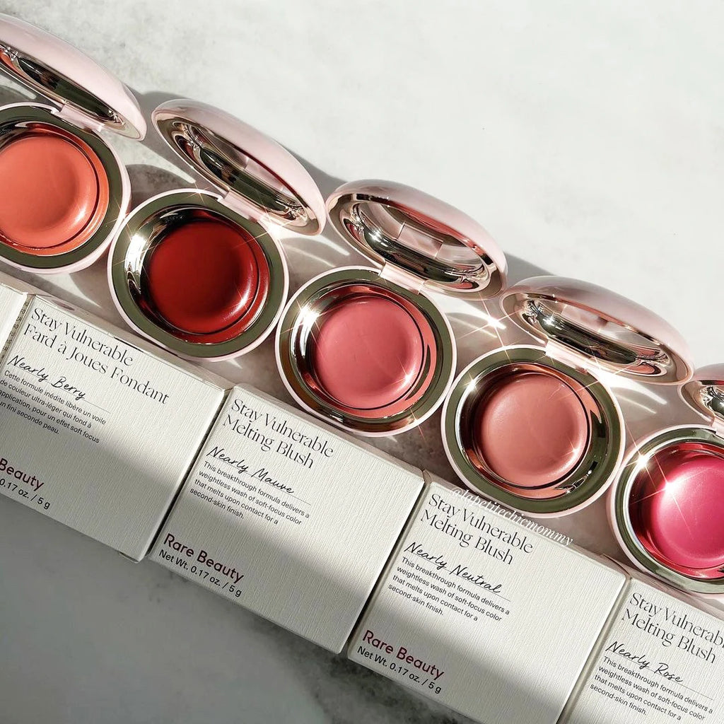Blush Mate de Longa Duração com Efeito Esbatido e Elástico, Blush em Almofada com Textura de Creme a Pó, Blush Líquido Resistente ao Suor e à Humidade