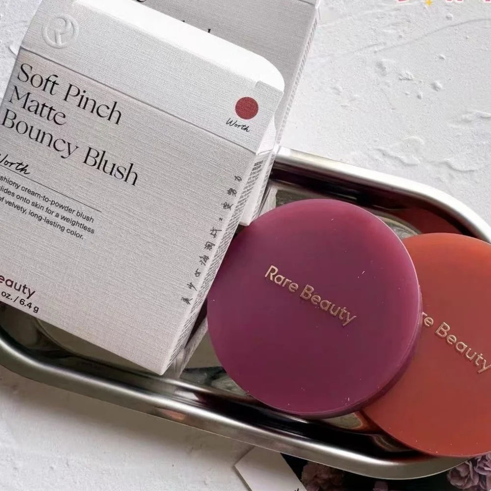 Blush Mate de Longa Duração com Efeito Esbatido e Elástico, Blush em Almofada com Textura de Creme a Pó, Blush Líquido Resistente ao Suor e à Humidade