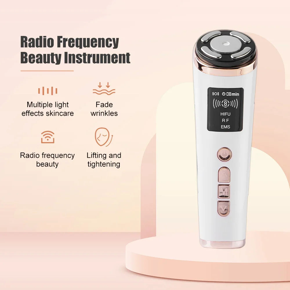 Lifting facial elétrico HIFU, lifting facial por ultrassom, reafirmação da pele com corrente, EMS, microcorrentes, rejuvenescimento da pele, cuidados de beleza