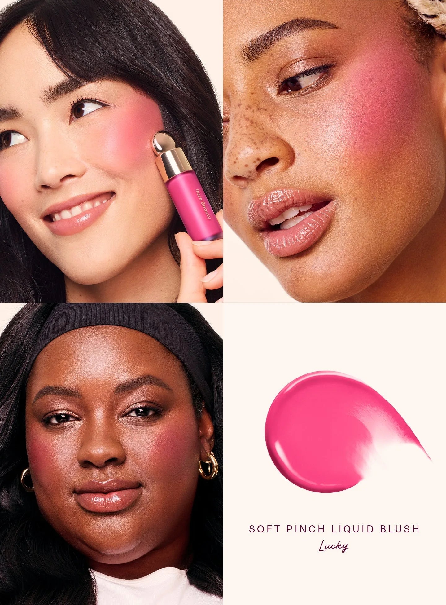 Blush Mate de Longa Duração com Efeito Esbatido e Elástico, Blush em Almofada com Textura de Creme a Pó, Blush Líquido Resistente ao Suor e à Humidade
